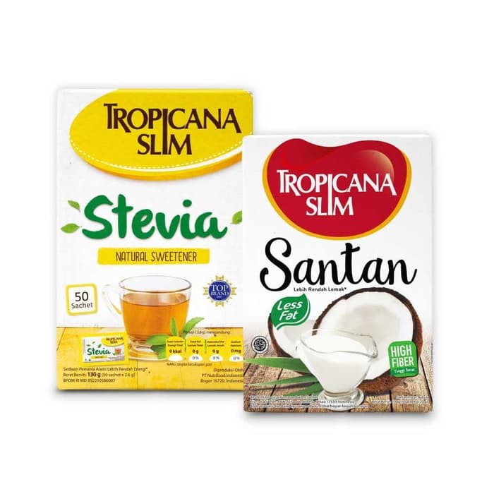 

TROPICANA SLIM STEVIA 50 SCH + TROPICANA SLIM SANTAN 5 SCH