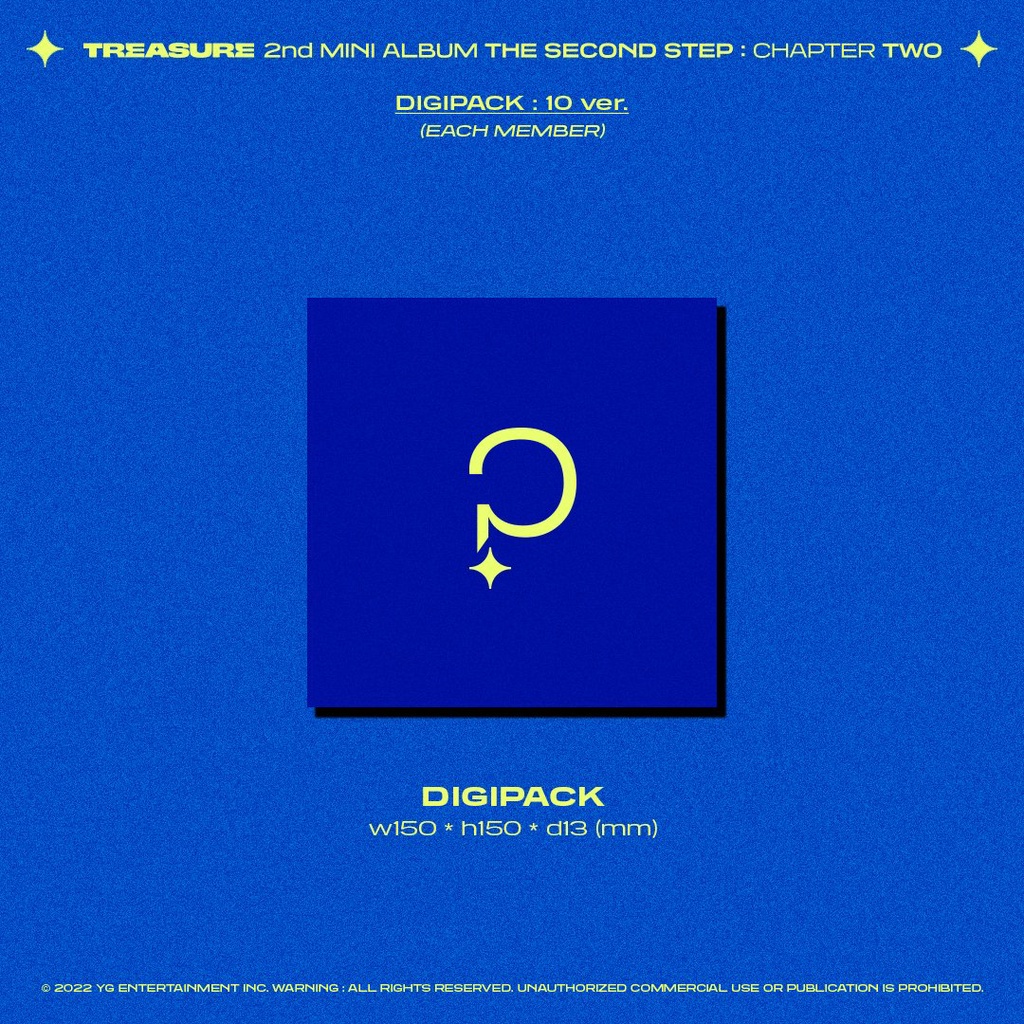OPEN PO TREASURE - 2nd MINI ALBUM  [THE SECOND STEP : CHAPTER TWO] (DIGIPACK ver)  BISA PILIH MEMBER