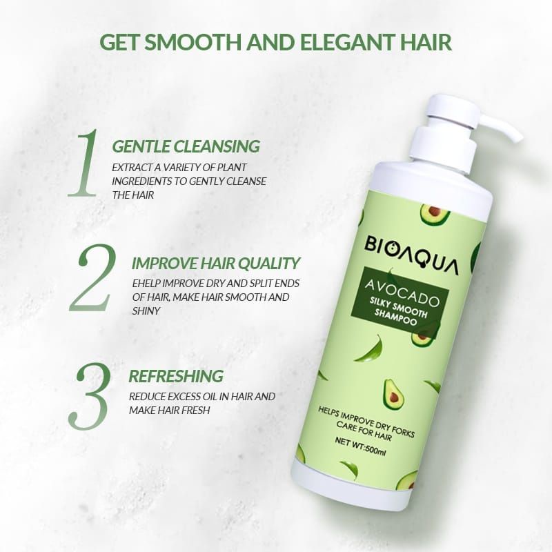 Bioaqua Avocado Silky Smooth Shampoo 500ml