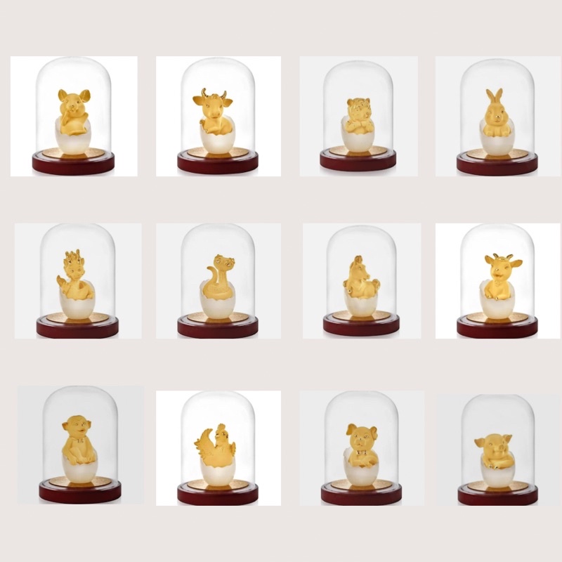 Patung Sepuhan Emas 24k Shio