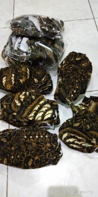 Masker Batik Asli Tulis dan Cap Kawat dihidung anti Pengap kain madura