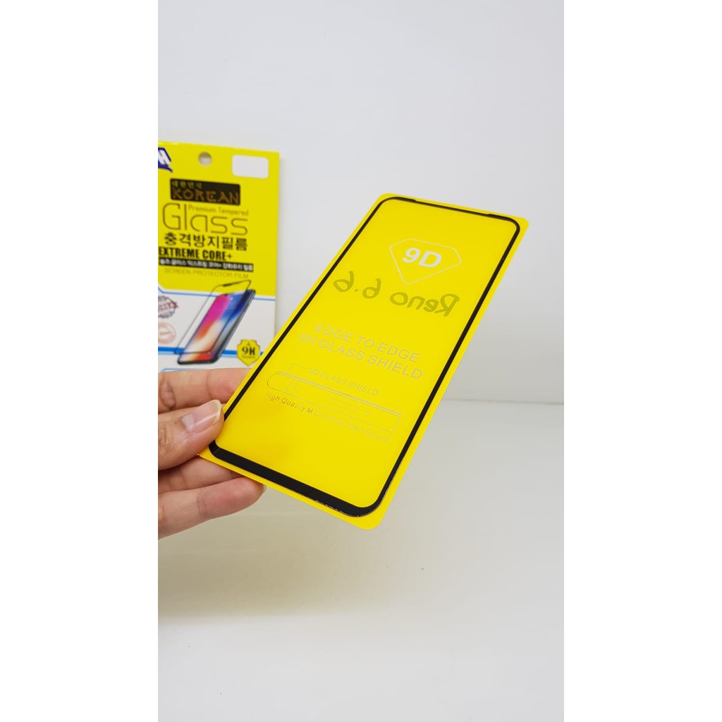 KOREAN Tempered Glass Oppo Reno 10x Zoom 6.6 inchi PCCM00 FULL SCREEN TG 5D 9D 21D Anti Gores Kaca