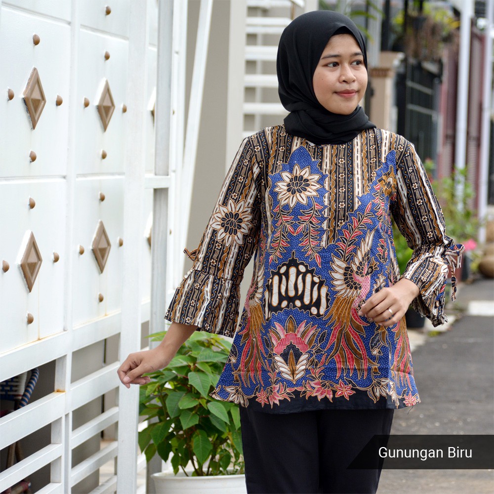 GROSIR TROLIS size M L flash sale grosir grup batik wanita atasan cewek remaja modern grupall trolistore-BLGR AA