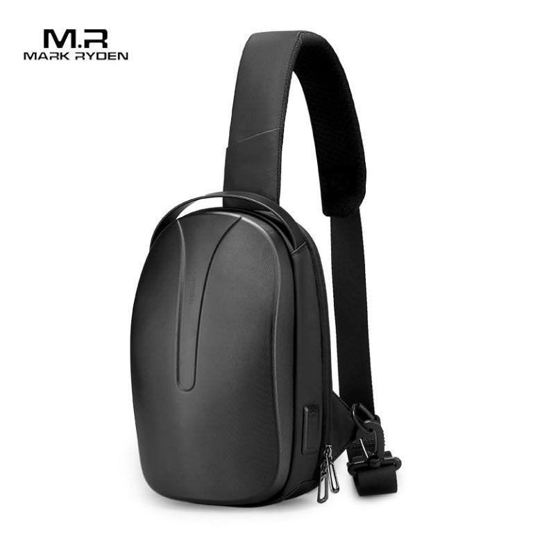 MR7402 Tas Selempang Mark Ryden Sling Bag Cowok Anti Air USB