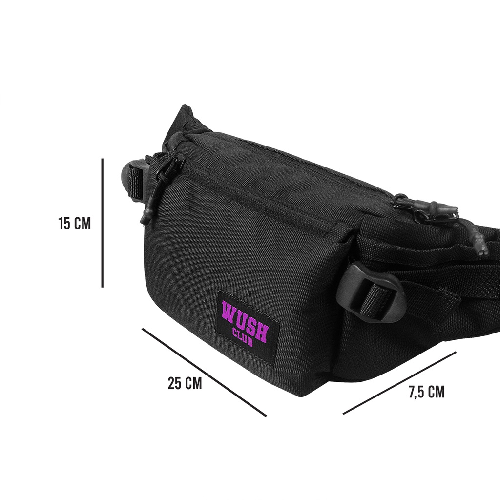 Wush Club Zues Waistbag / tas waistbag pria terbaru / tas distro / tas selempang / tas keren