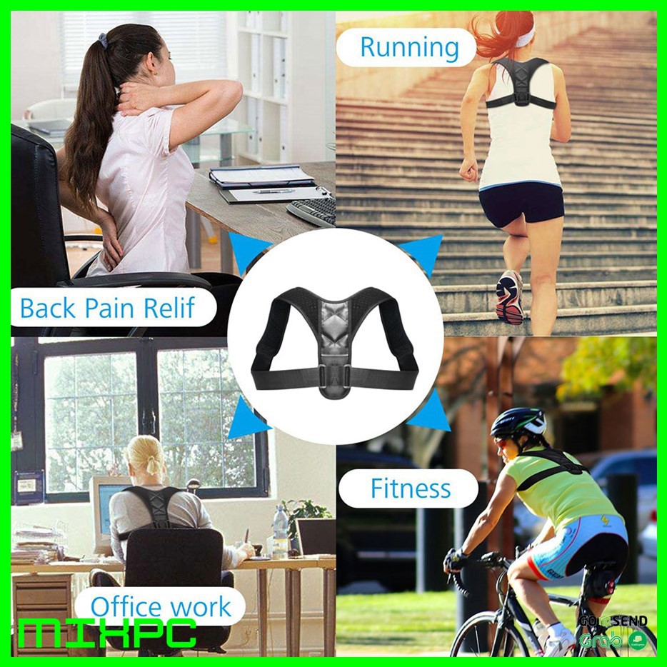 (MAINANKYU) Body Harness Korektor Postur Punggung Size M