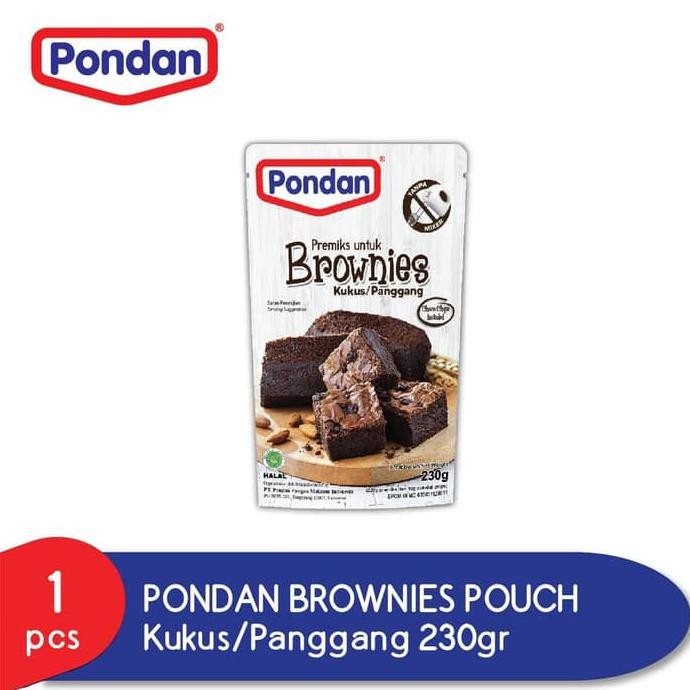 

Pondan Brownies Kukus Panggang Tanpa Mixer 230 gr