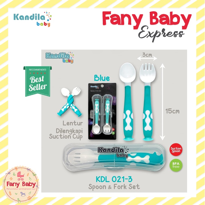 KANDILA TWISTING SPOON AND FORK WITH CASE / KDL021-3