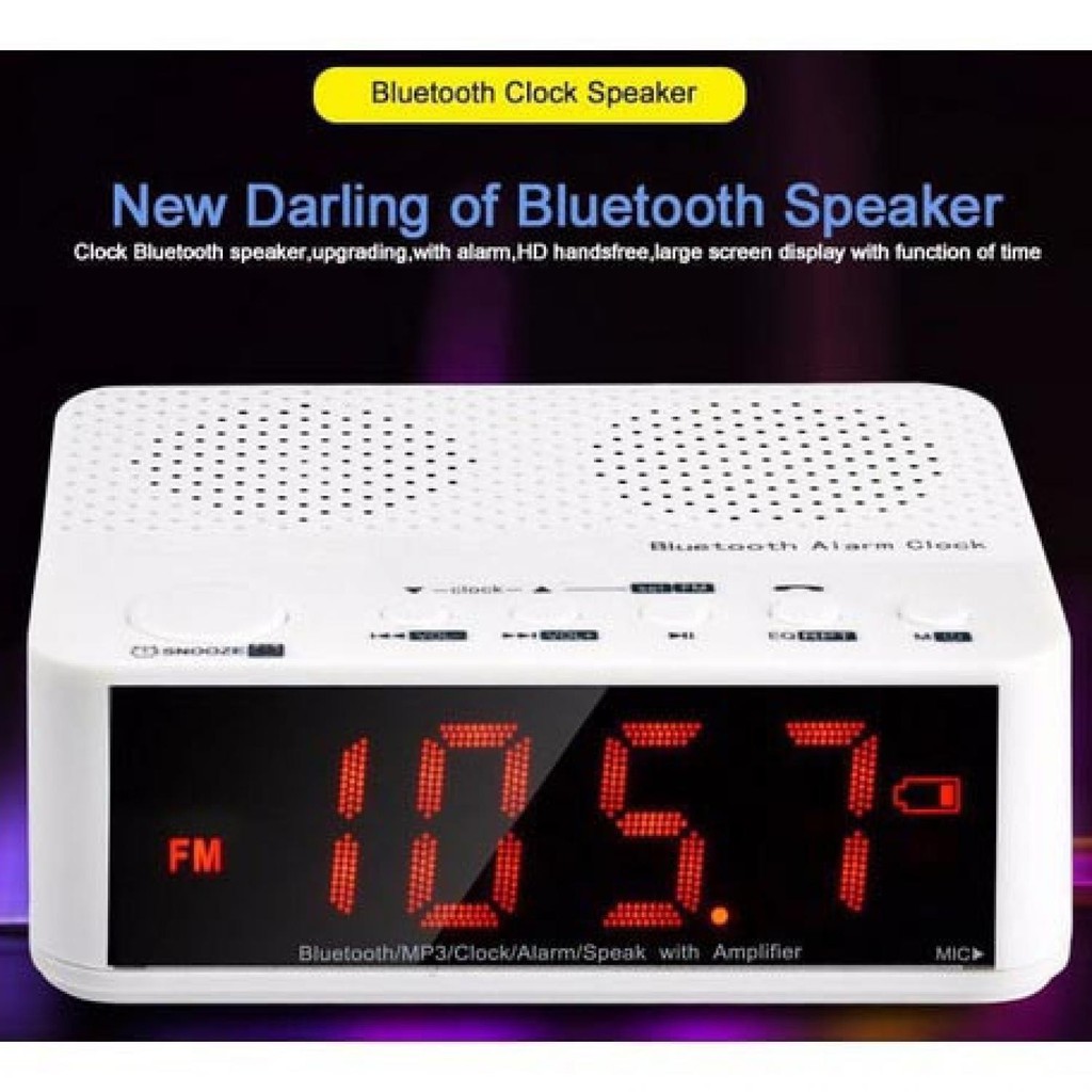 Taffware Jam Alarm Dengan Speaker Bluetooth - KD-66