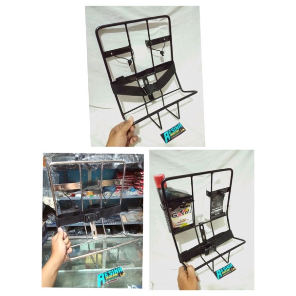 Midle rak midel rack tengah vespa hitam dan croom px sprint pts super ready