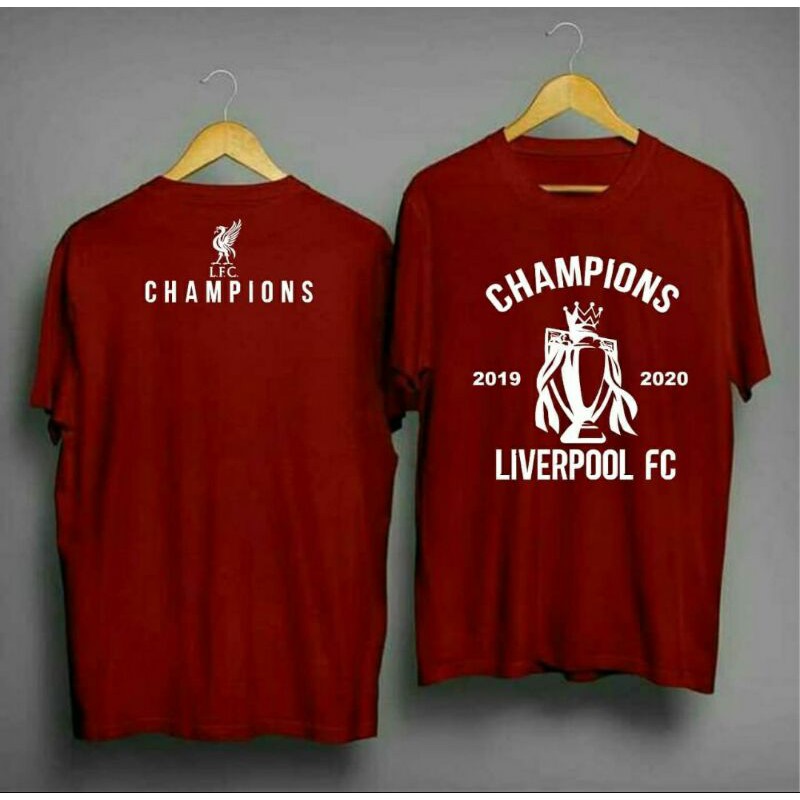 kaos pria kaos Liverpool juara epl t-shirt liverpool keren kaos bola Liverpool