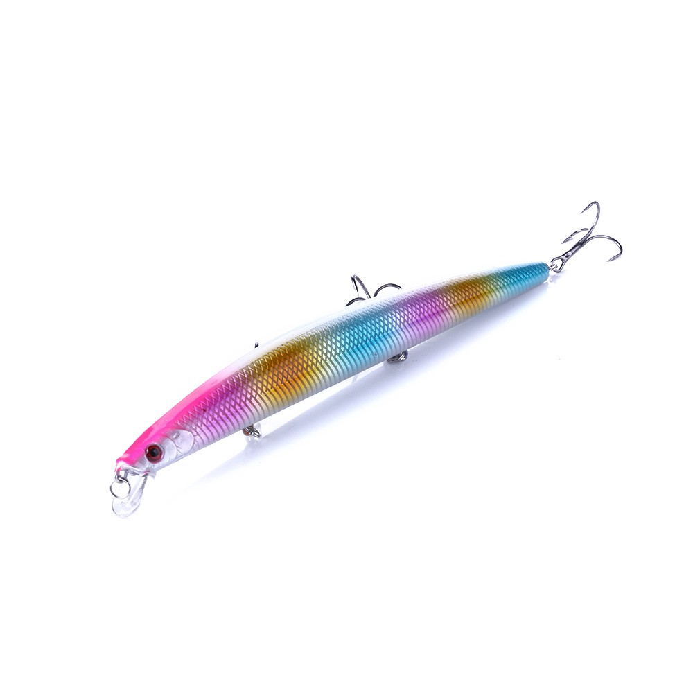 Hengjia 1pc Umpan Pancing Minnow Hard Bait Floating Fishing Lure Ikan Kecil Alat Pancing18cm 26g Dengan Kail Treble