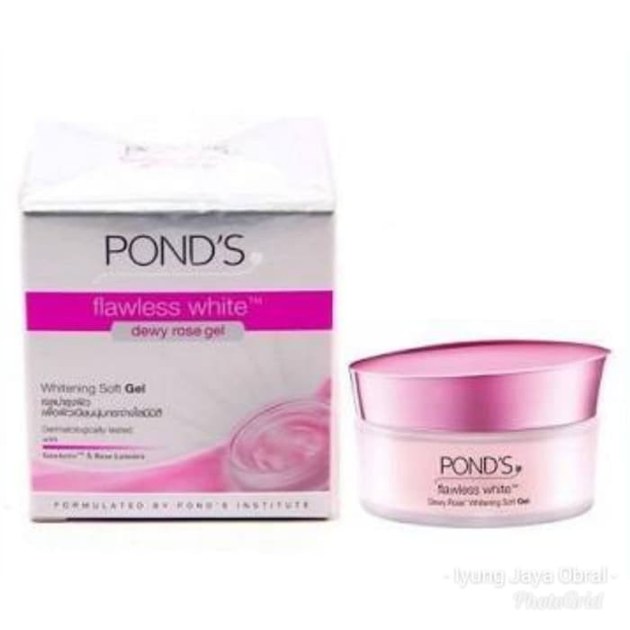 Krim Wajah Perawatan Ponds Flawless White 50Gr Dewy Rose Gel Murah Kecantikan OBGA6915