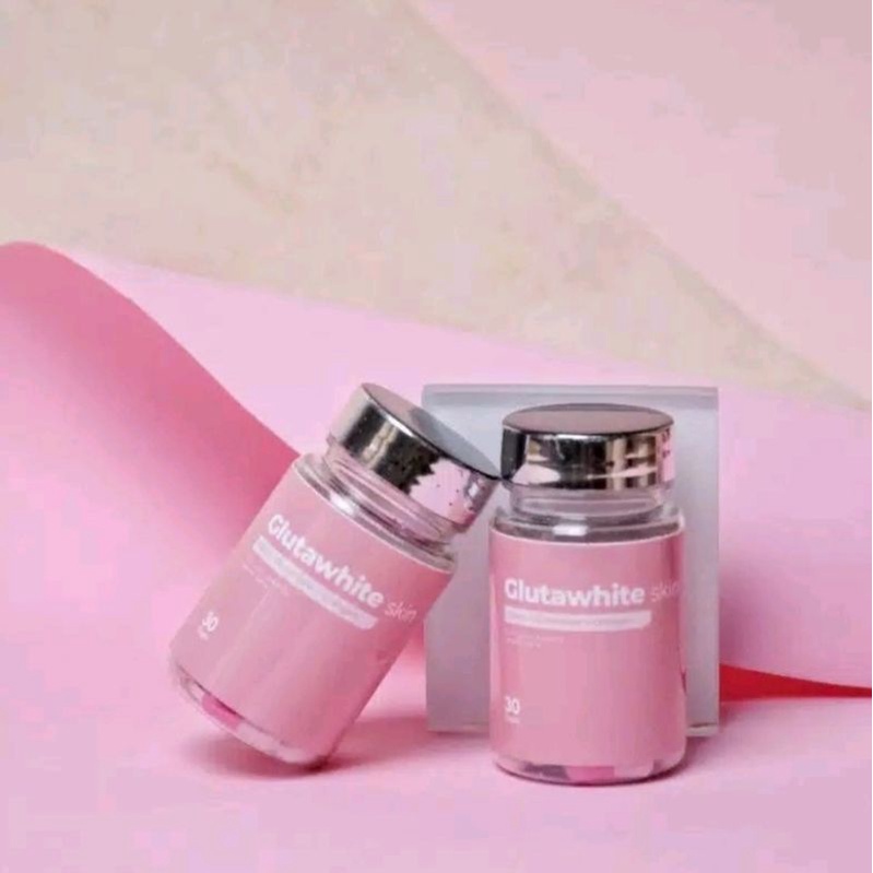 Obat GlutaWhite Skin Extra Collagen Pemutih Kulit & Badan Original Suplemen Herbal Glutaindo Asli