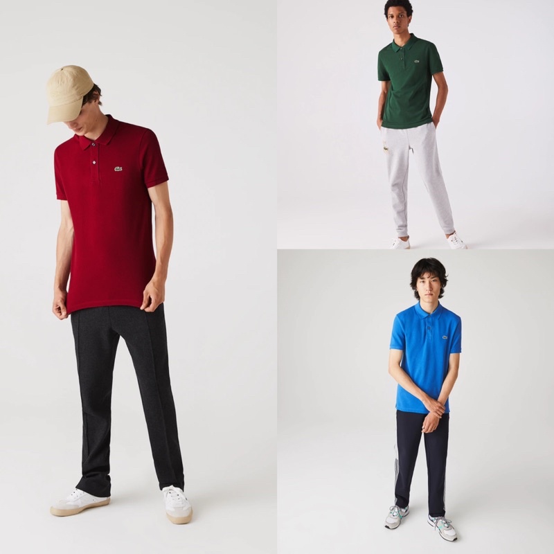 Men's Slim fit Lacoste Polo Shirt in petit piqué