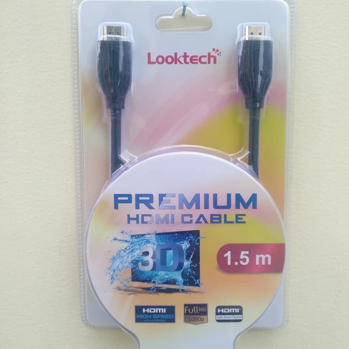 Kabel HDMI 1.5m Gold Plated Bisa Gojek