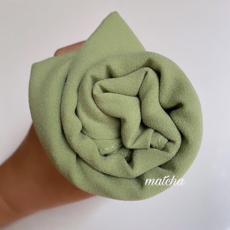 pashmina instan giona giani JAHIT TEPI RAPI / pasmina instan / hijab instan-Matcha