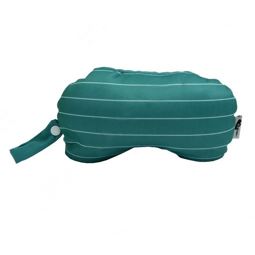 Relass 2in1 Travel Pillow and Eye Mask Bantal Traveling dan Penutup Mata Biru Hijau