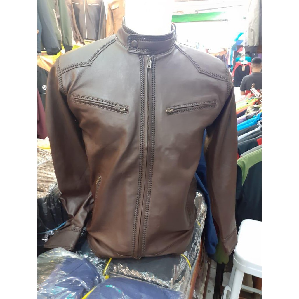 Jaket Kulit Asli Sulam Garansi uang kembali