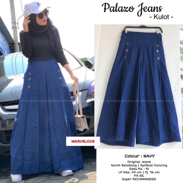 Palazo jeans kulot by Marvelous