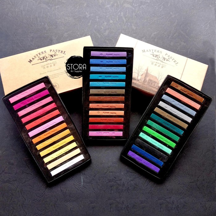 

PASTEL-DRY-OIL- MARIES MASTER SOFT PASTEL COLOR CRAYON HAIR COLORING SET 36 WARNA -OIL-DRY-PASTEL.
