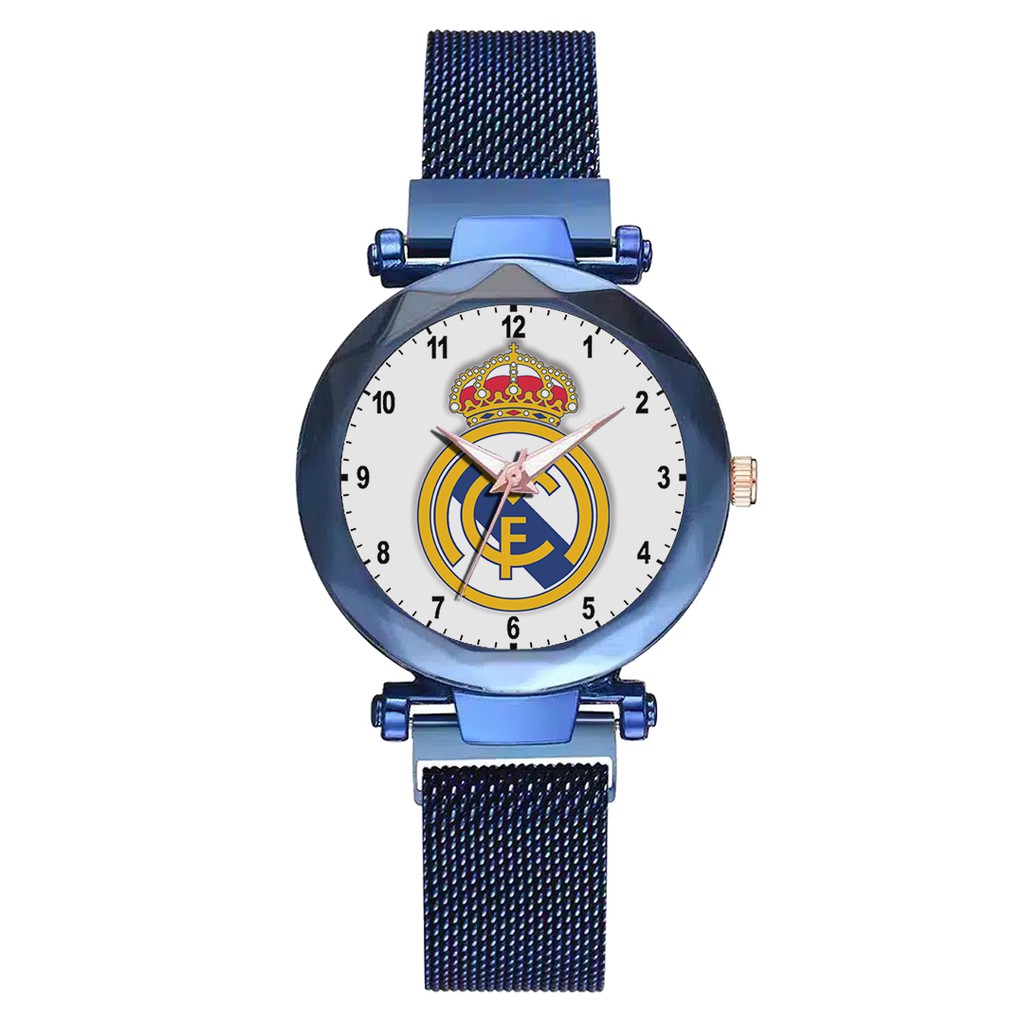 Jam Tangan Wanita Custom - REAL MADRID 1 Free Box &amp; Batre Cadangan