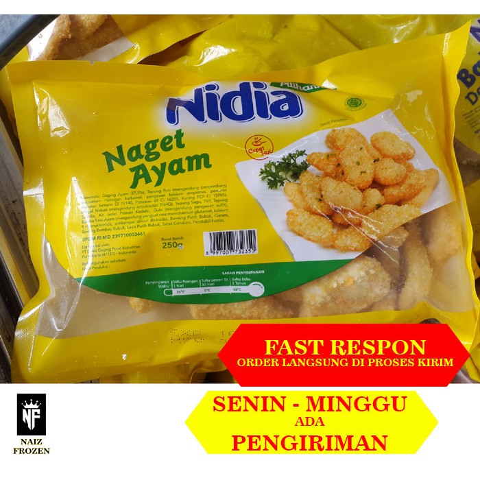 

NIDIA NUGGET 500 GR / NAGET NIDIA / NUGGET AYAM / NAGET AYAM