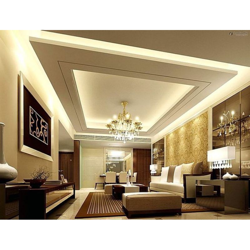 INTERIOR PLAFON GYPSUM DAN PVC