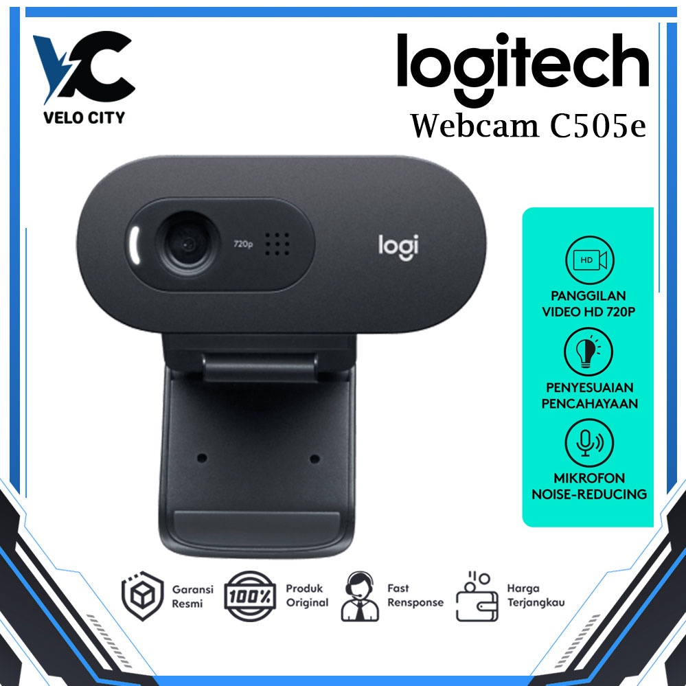 Logitech C505e Webcam HD 720p/30fps  Original Garansi 3 Tahun