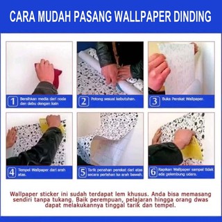 Wallpaper Dinding POLOS BIRU Embos Walpefer Kamar Tidur Teras Ruang