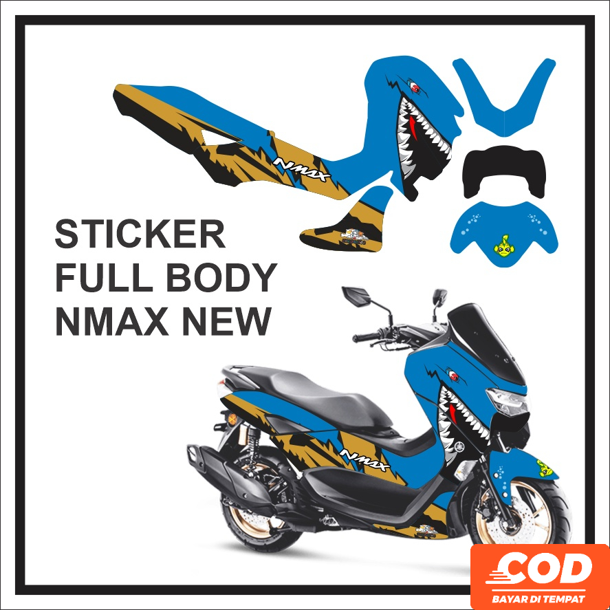 Stiker Motor NMAX Decal Striping Variasi Motor YAMAHA All NEW NMAX NEW CONNECTED Full Body 2021 2022
