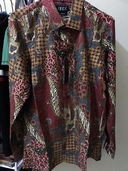 Odza Kemeja Batik Pria Lengan Panjang Baju Pria Batik Modern Populer Prayata
