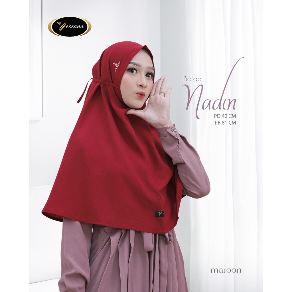 New NADIN Bergo Yessana Hijab casual bahan Diamon Premium Original