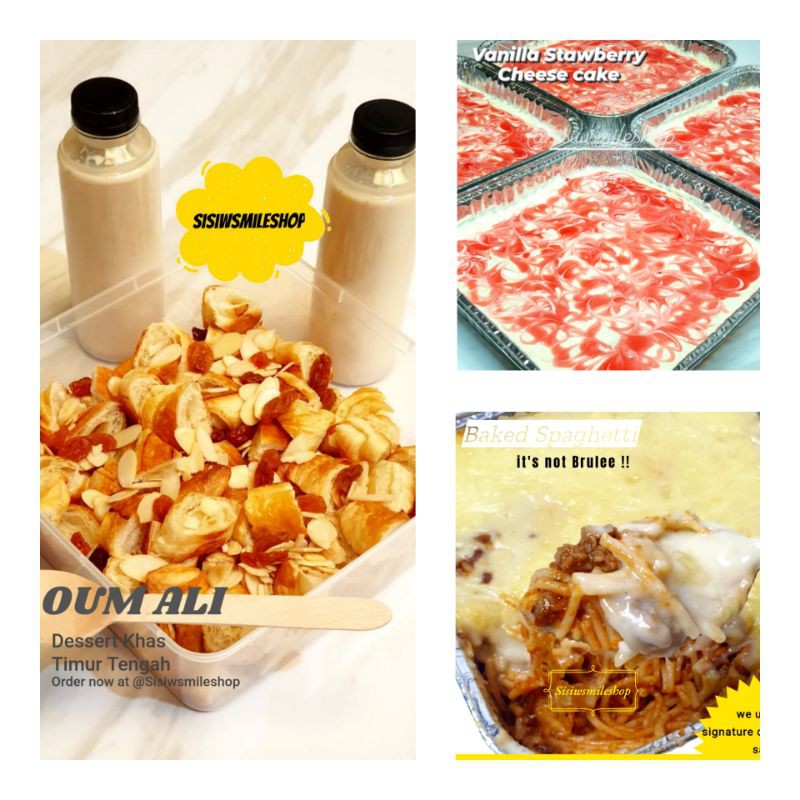 

BAKED SPAGHETTI| OUM ALI | VANILLA STRAWBERRY CHEESE CAKE | BAKED SPAGHETTI