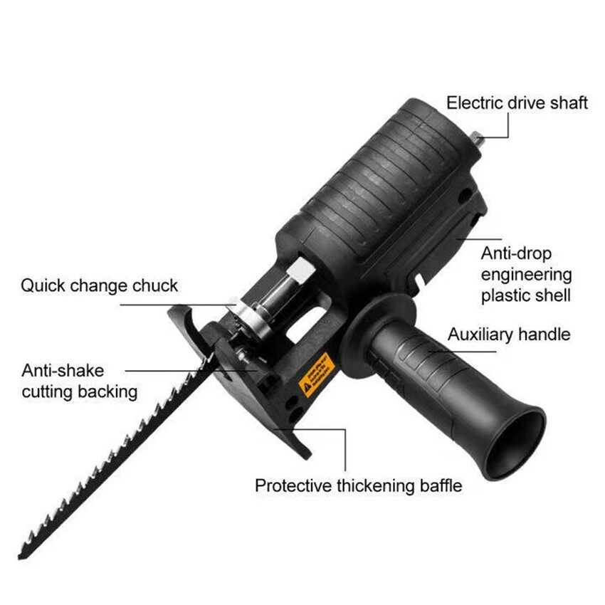 Reaim adapter reciprocating Jigsaw / konektor electric drill jigsaw / gergaji bor jig saw recipro / saw drill