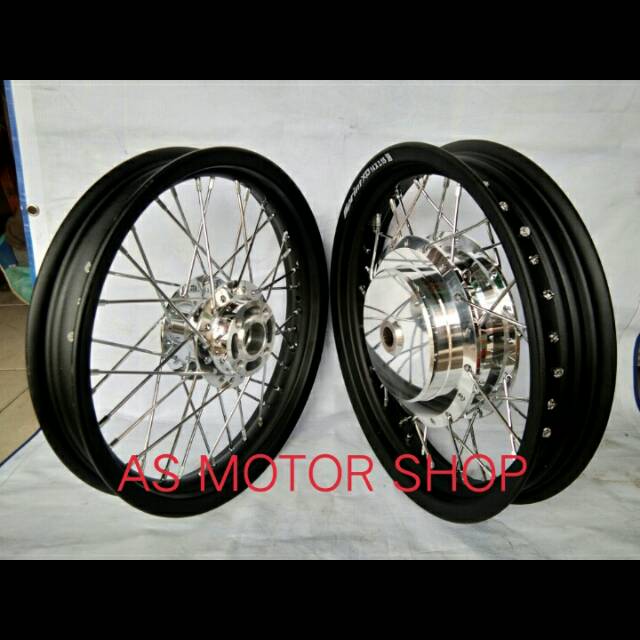 sepaket velg set Rossi lebar 215 - 250 ring 14 tromol set jari2 new spin skyweve berikut setel