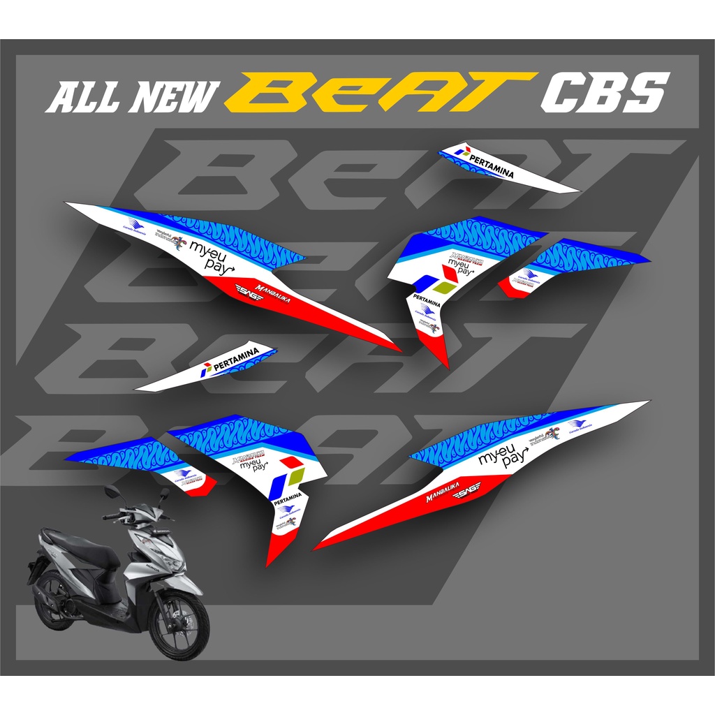 Jual Striping Beat Fi/Beat Deluxe Cbs Beat Street 2020 2021Pertamina ...