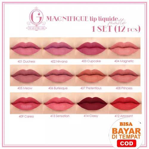 Madame Gie Madam Lip Liquide Matte Classic Series - MakeUp Lip Cream Lipstik