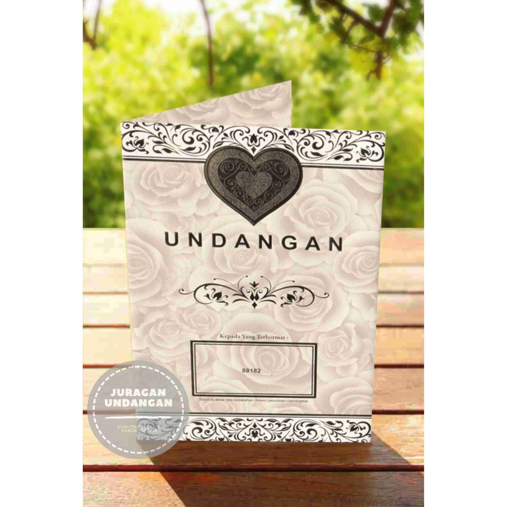 Undangan Pernikahan/Cetak Undangan Murah/Undangan Mewah Erba 88182