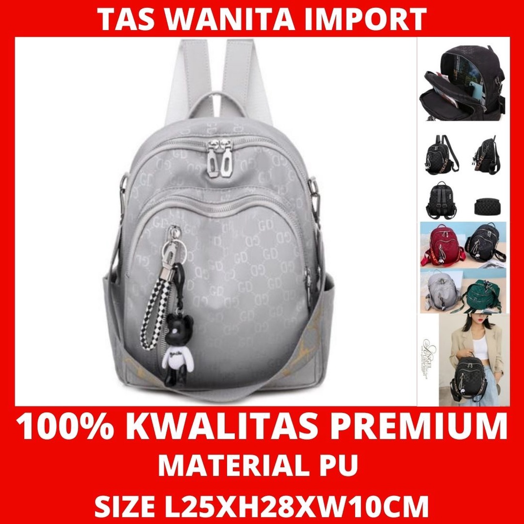 JT7157 tas rangsel ransel rensel punggung gendong GD wanita perempuan cewek cewe fashion import impo