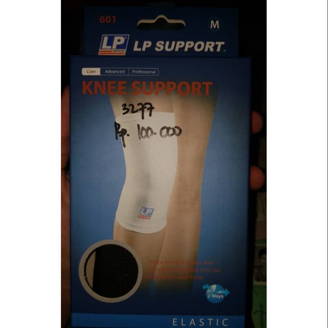 engkel lutut LP knee 601 pendek hitam