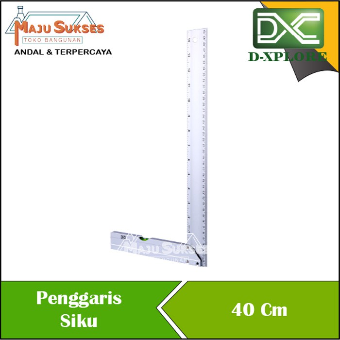 

SIKU PENGGARIS TUKANG BANGUNAN 40 CM D-XPLORE ALUMINIUM PRESISI WATERPASS