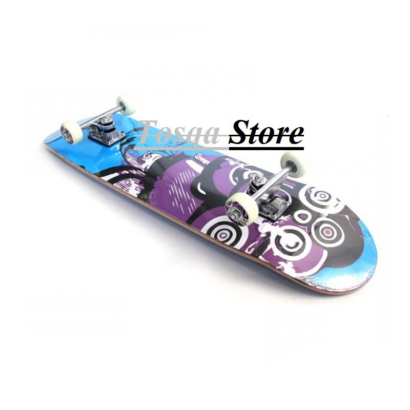 Silverfox Skatebord 100% Maple Radical Rider / Skateboard Anak