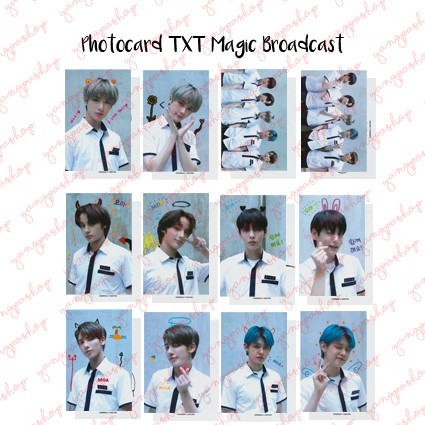 [READY / SET] MAGIC BROADCAST TXTT PHOTOCARD FAN MADE UNOFFICIAL BC YANGPASHOP BEOMGYU SOOBIN YEONJU