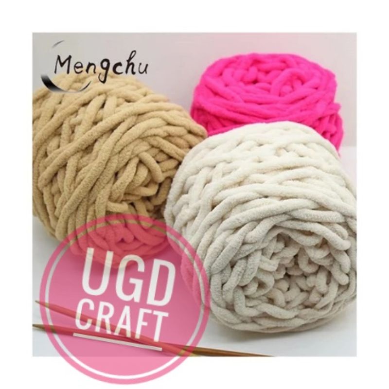 Benang Rajut Chenille/ Chunky Yarn 100gram