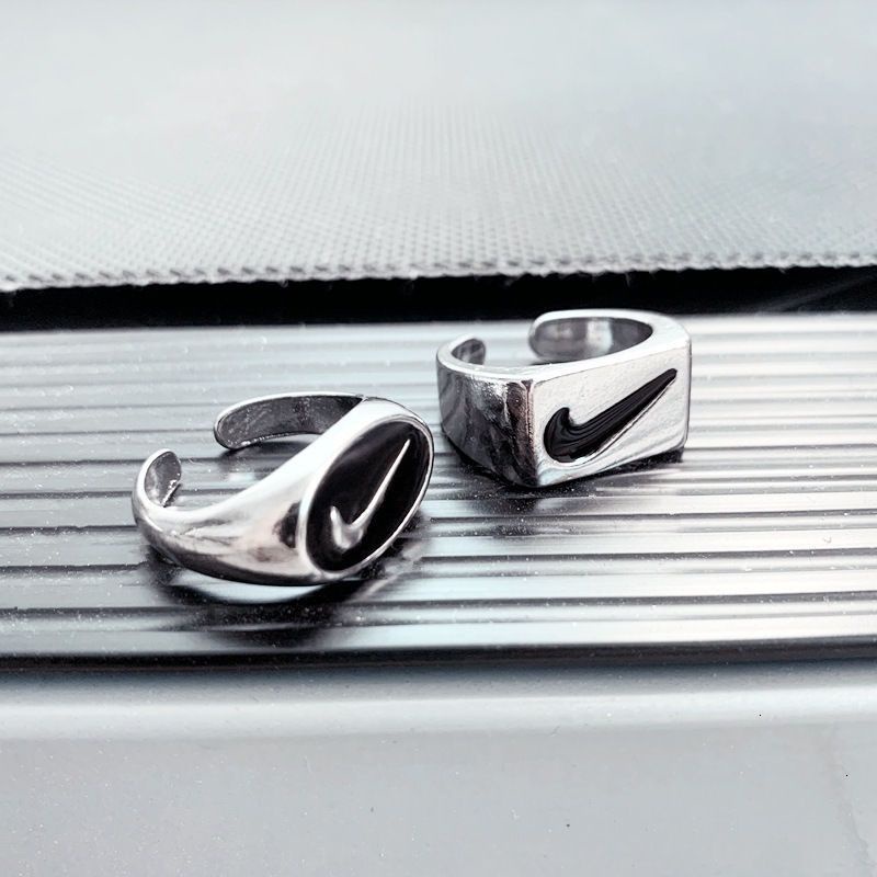 Korean Ins Nike Ring Hiphop Hip Hop Personality Men &amp; Women Couple Ring