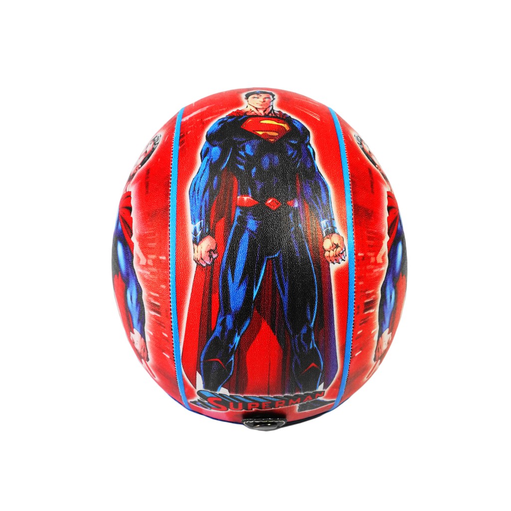 Helm Anak BOGO SUPERMAN Murah / Helmet Non SNI / Helm Karakter Kartun Lucu / Helm Anak Cowok Laki Laki 3 4 5 6 7 Tahun