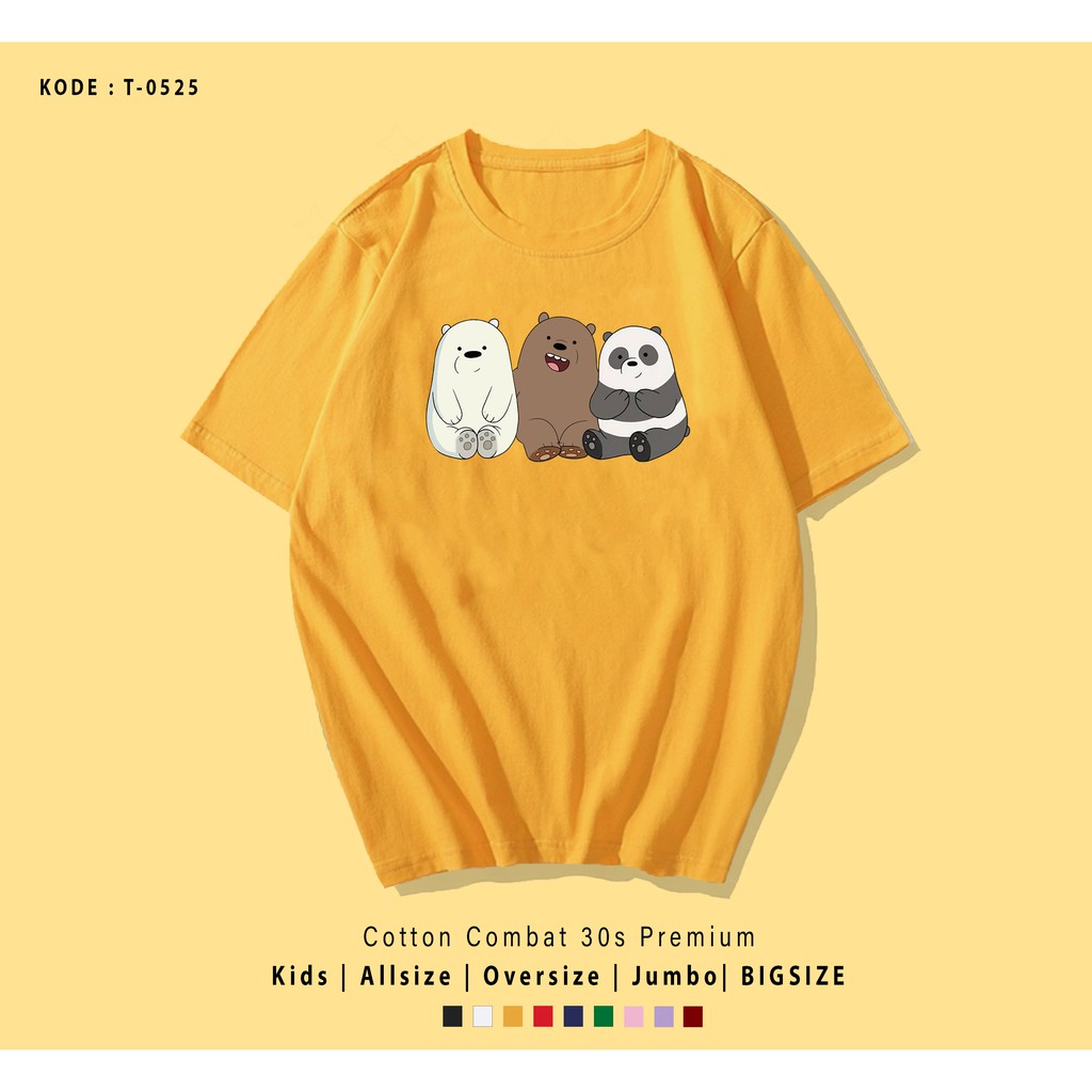 KAOS WE BEAR SIT TOGETHER UNISEX / KAOS COUPLE / KADO UNIK / T-SHIRT CUSTOM / TUMBLR TEE