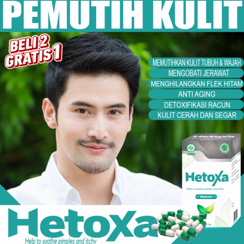 Pemutih Kulit Pria Hetoxa Badan Wajah Tubuh Muka Ketiak Selangkangan Pantat Obat White Jerawat Gluta Shopee Indonesia