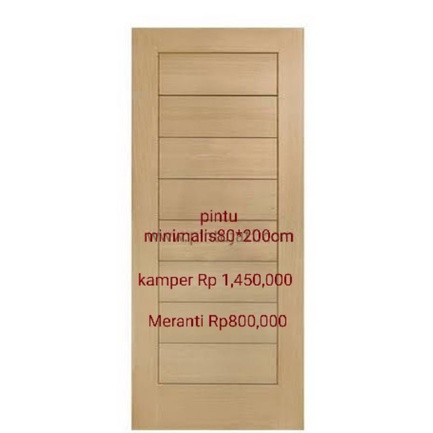 daun pintu kayu Meranti